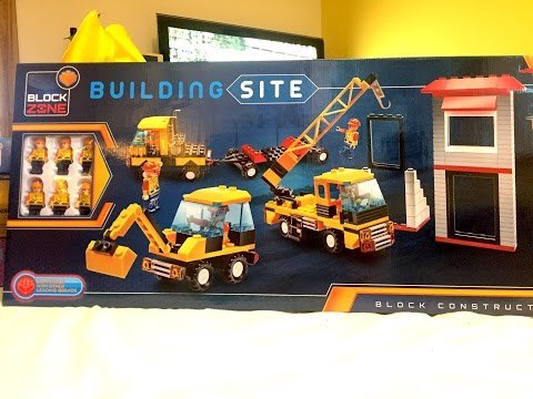 LIVE BUILD Part 2 – Lego Compatible Building Site by Block Zone, from Poundland!