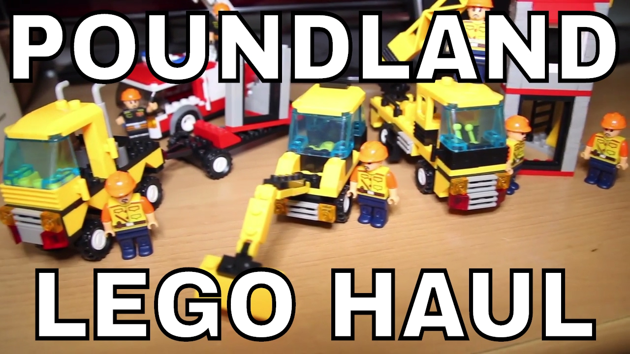 Poundland “Fake Lego” Haul – Block Zone Building Site & Block Tech Fire Rescue