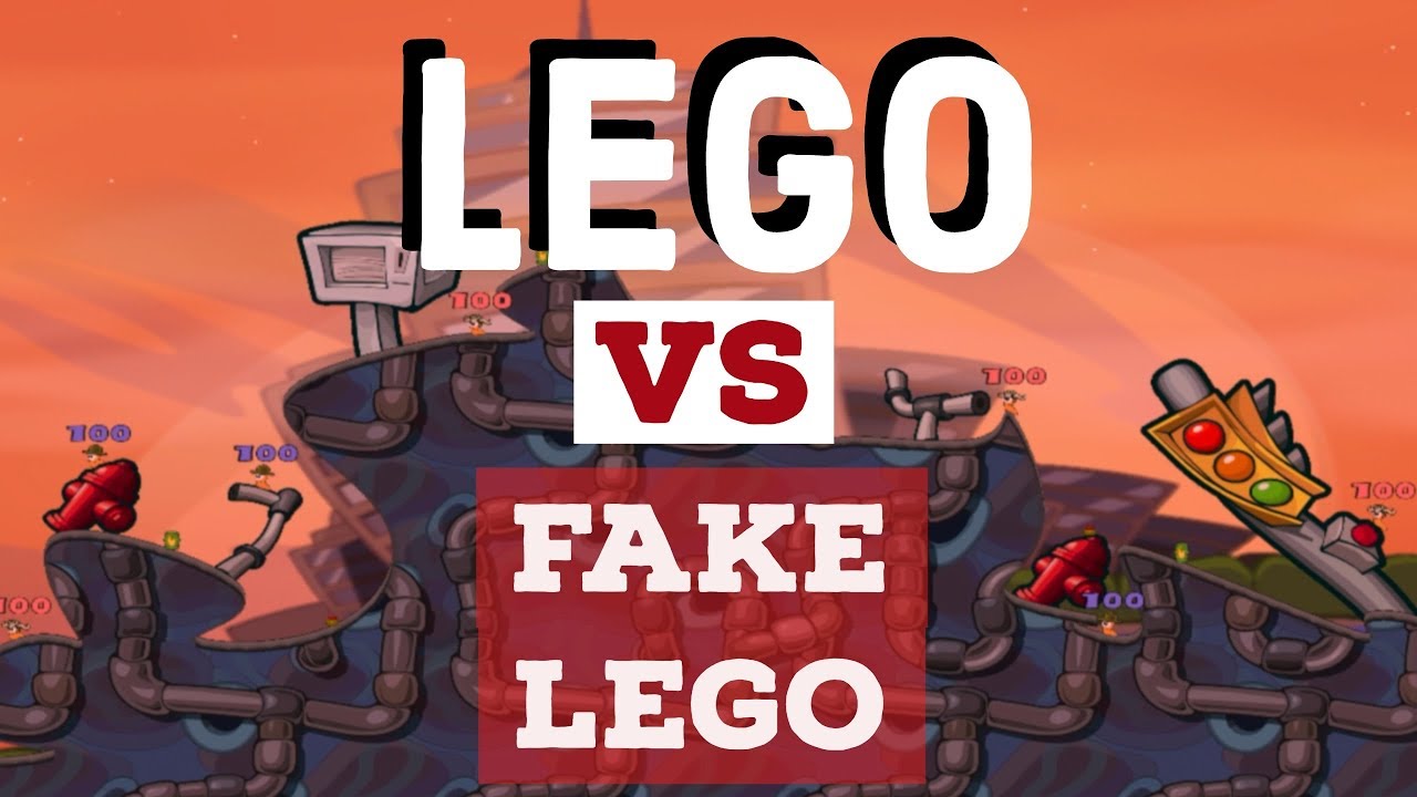 LEGO vs Fake LEGO – Playing Worms Reloaded – Worms Gaming Videos