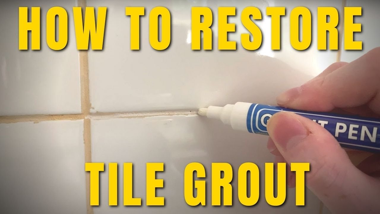 How to restore dirty or stained tile grout – HG Grout Cleaner & the Rainbow Grout Pen