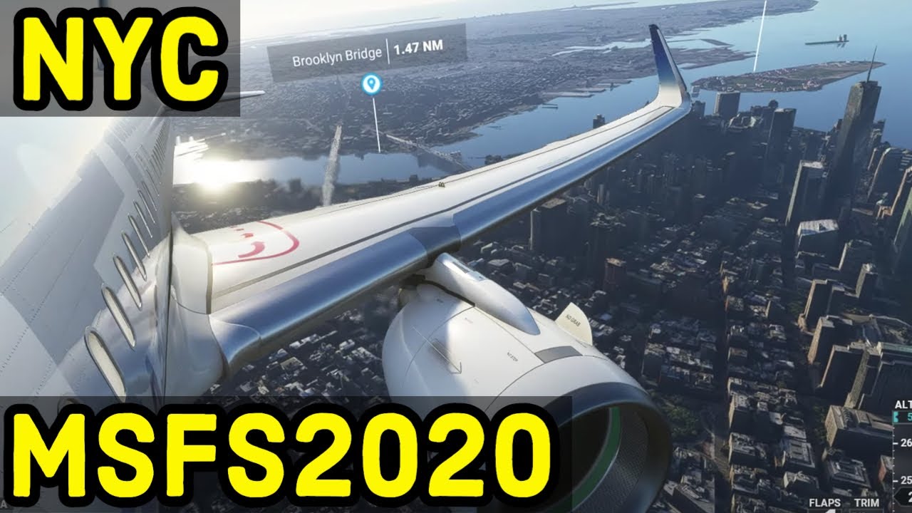 Beauty shots of New York from Microsoft Flight Simulator 2020