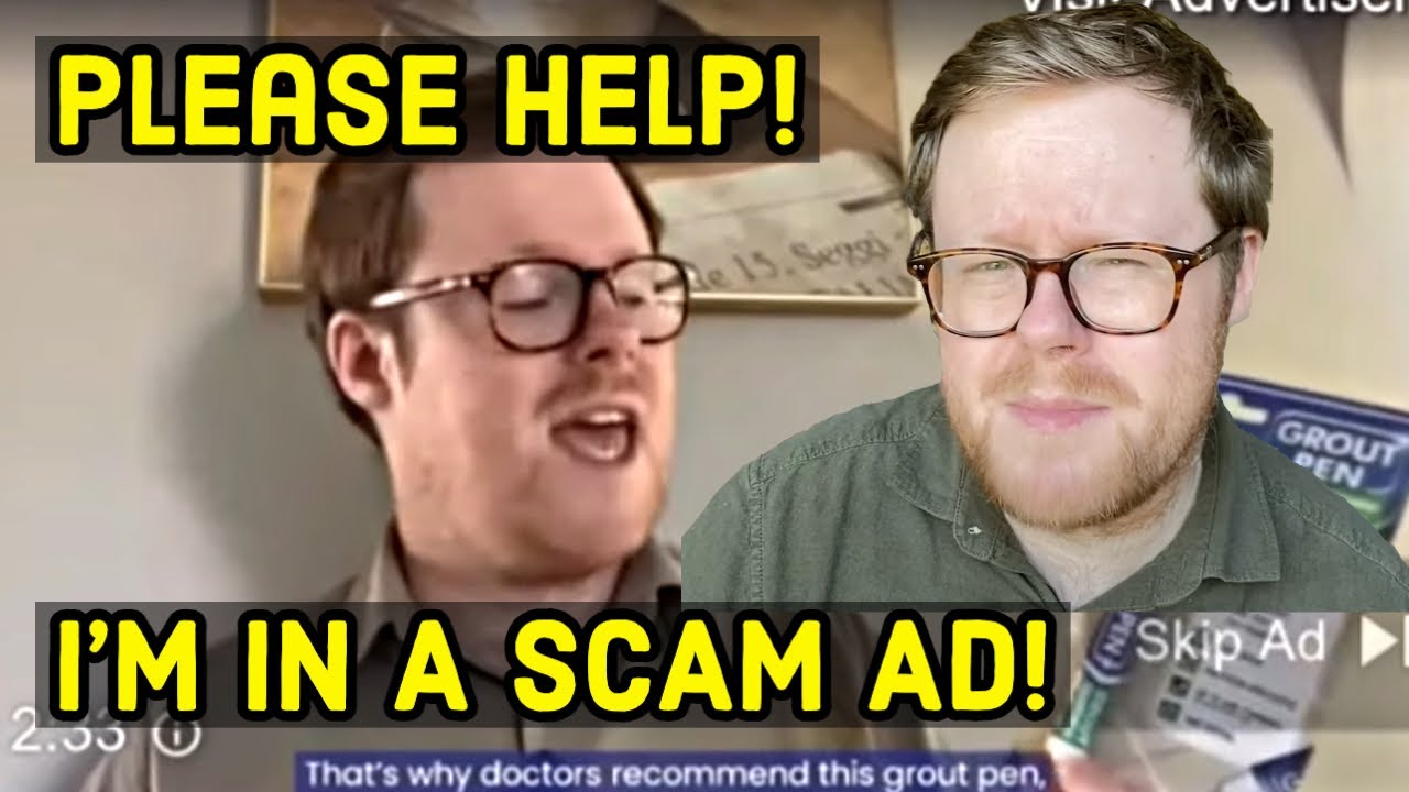 I’m in a YouTube Ad endorsing a scam company called GroutShine Pen